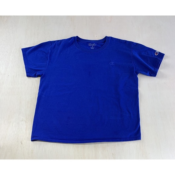 Champion Mens Basic Blue Cotton T-shirt Size Medium‎ - Picture 2 of 5